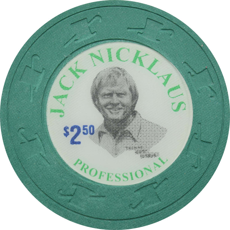 Jack Nicklaus $2.50 Forest Green Paulson Fantasy Chip