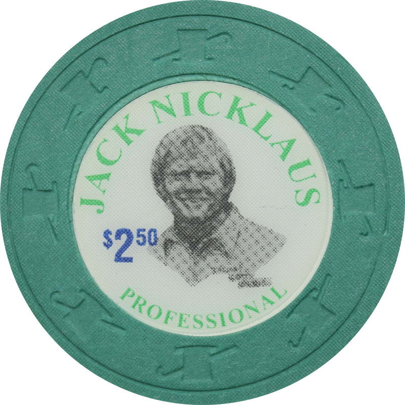 Jack Nicklaus $2.50 Forest Green Paulson Fantasy Chip