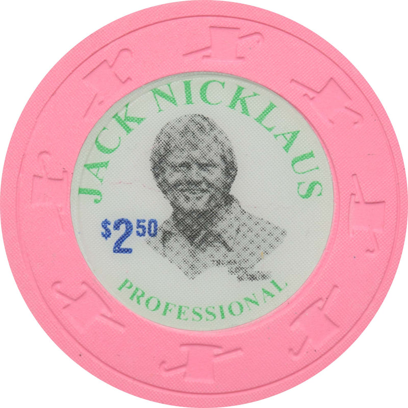 Jack Nicklaus $2.50 Pink Paulson Fantasy Chip