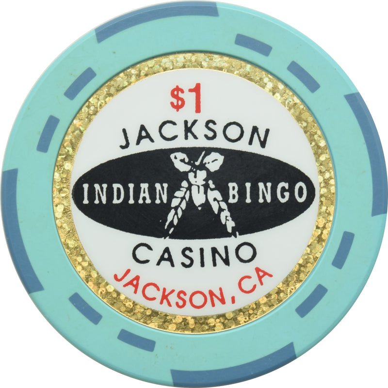 Jackson Rancheria Casino Jackson California $1 Chip