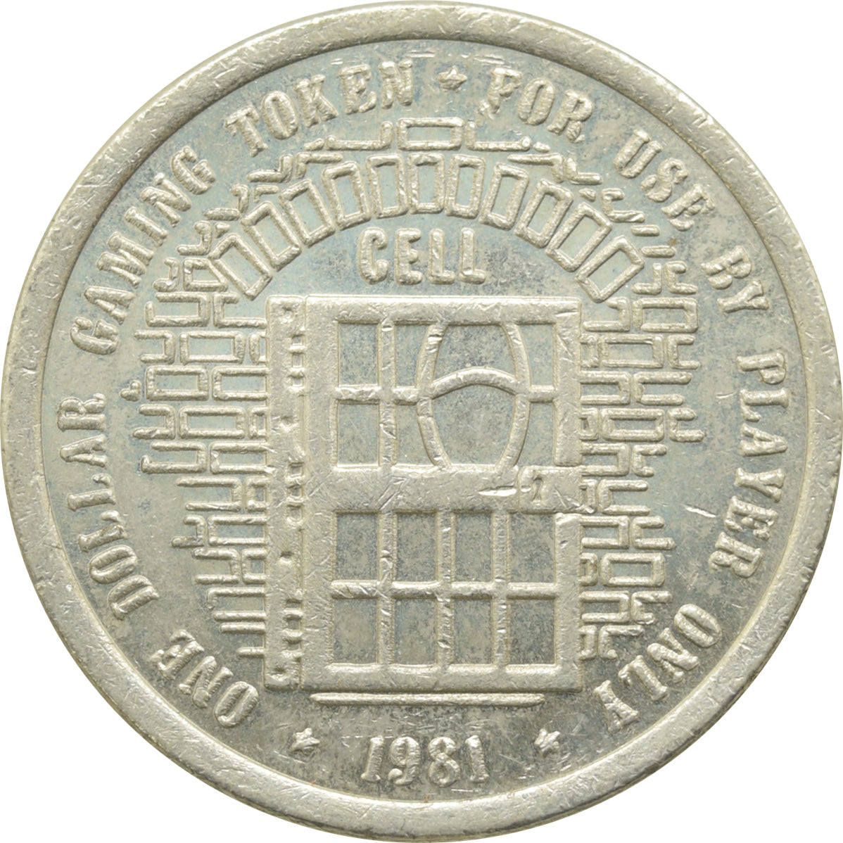 Jailhouse Casino Ely NV $1 Token 1981