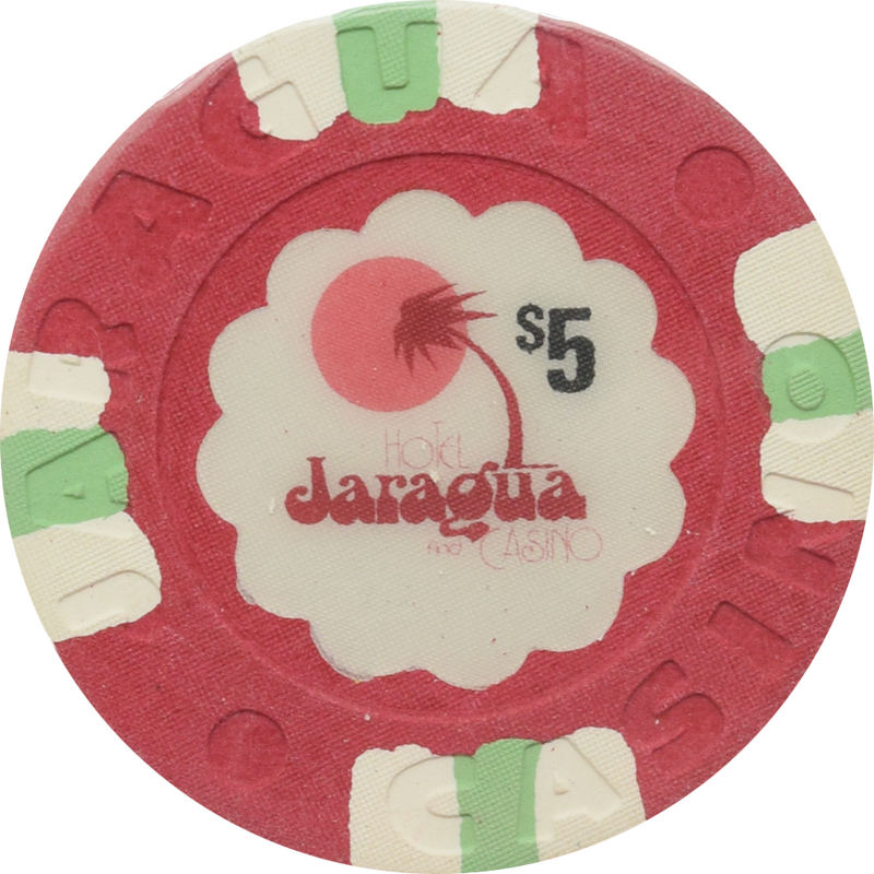Jaragua Casino Santo Domingo Dominican Republic $5 Red Chip
