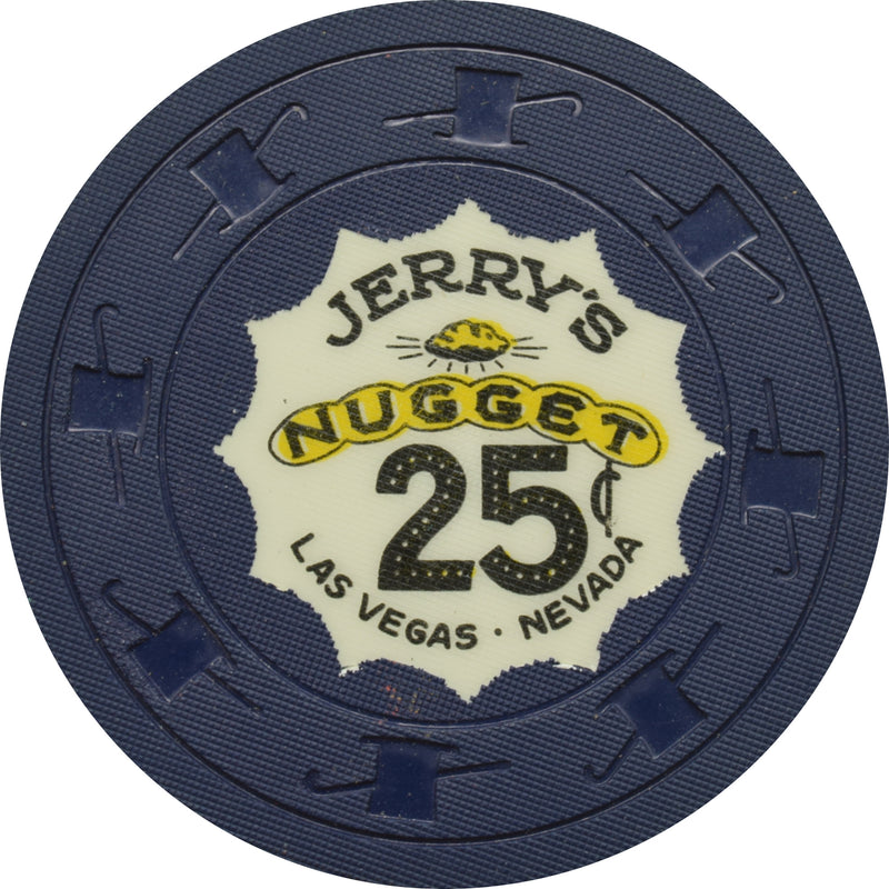 Jerry's Nugget Casino North Las Vegas Nevada 25 Cent Chip 1960s