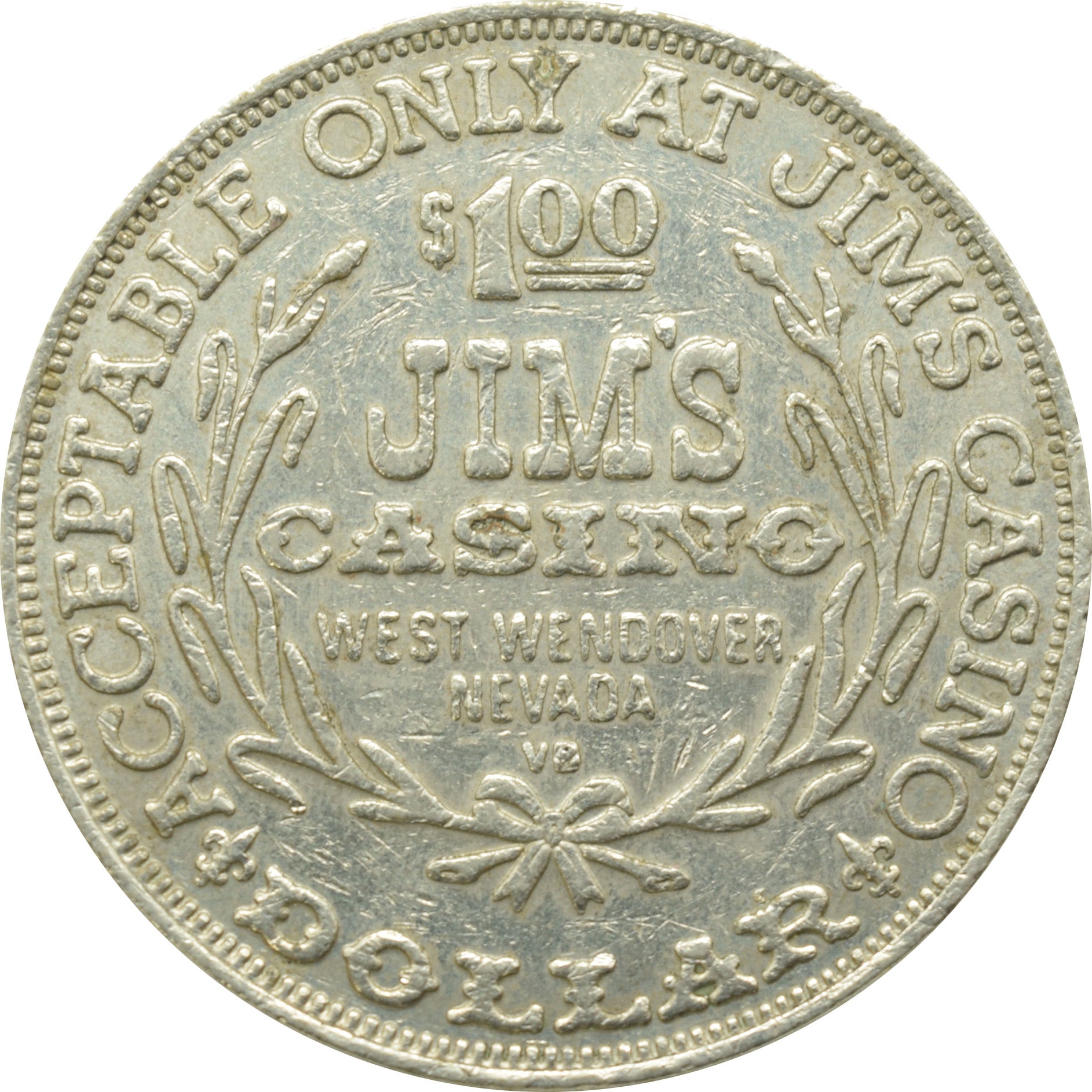 Jim's Casino Wendover Nevada $1 Token 1979