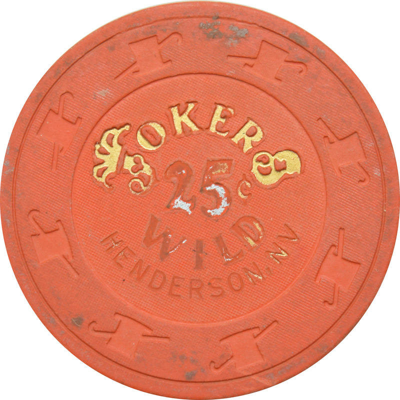 Jokers Wild Casino Henderson Nevada  25 Cent Chip 1993
