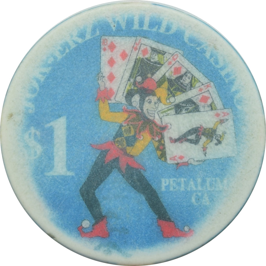 Jok-erz Wild Casino Petaluma California $1 Chip