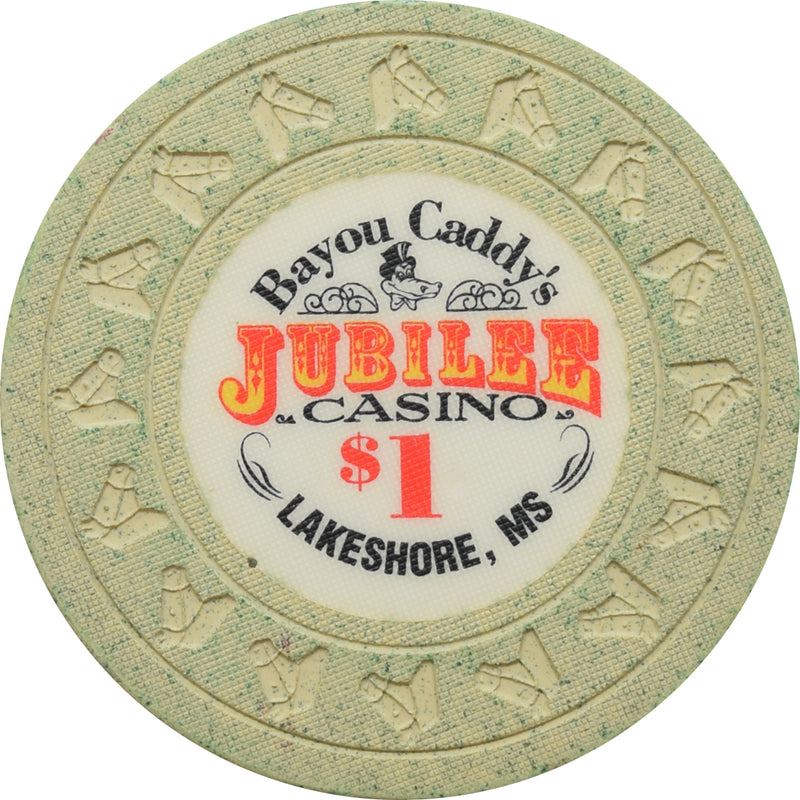 Jubilee Casino, Bayou Caddy Lakeshore Mississippi $1 Chip