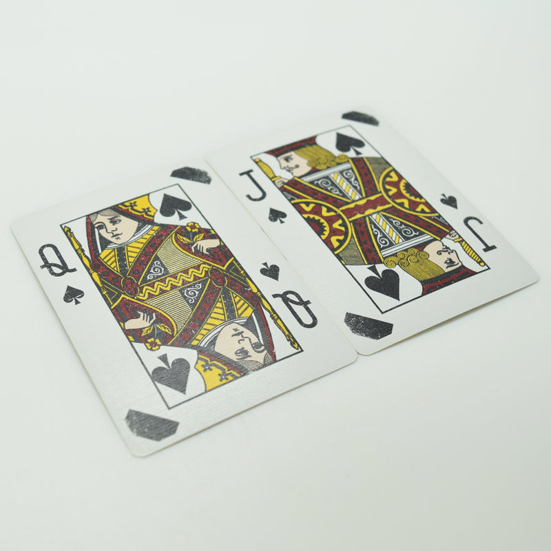 KEM Original Casino Back Plastic Playing Cards USED Set Up Red & Blue