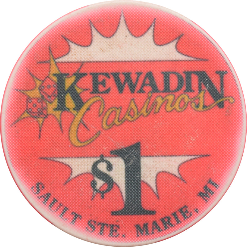 Kewadin Casino Sault Ste. Marie Michigan $1 Chip