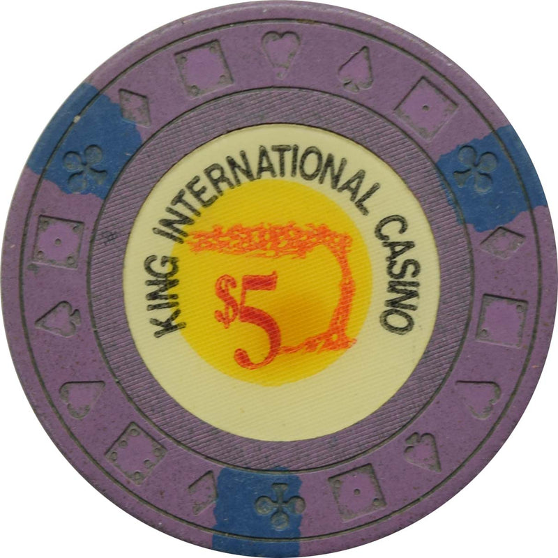 King International Casino Palm Beach Aruba $5 Ewing Chip