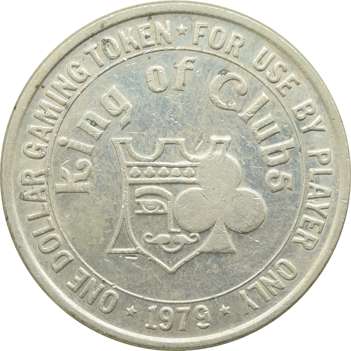 King of Clubs Casino Sparks NV $1 Token 1979