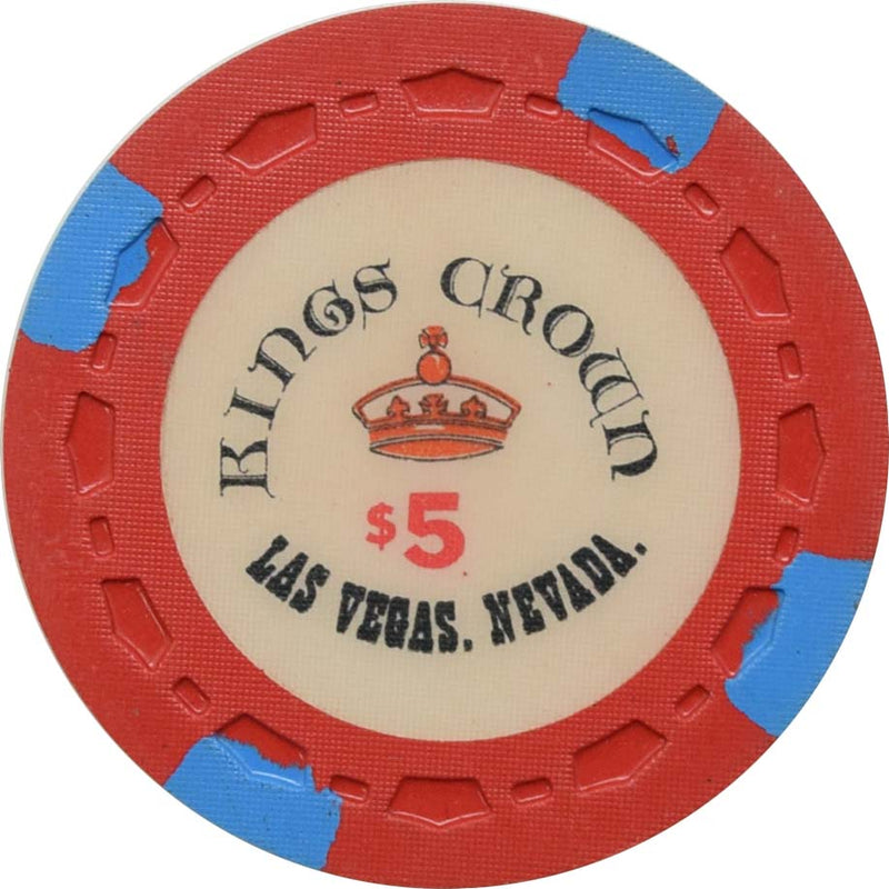Kings Crown Casino Las Vegas Nevada $5 Chip 1980s