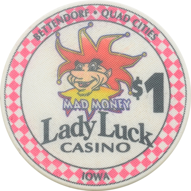 Lady Luck Casino Bettendorf IA $1 Chip
