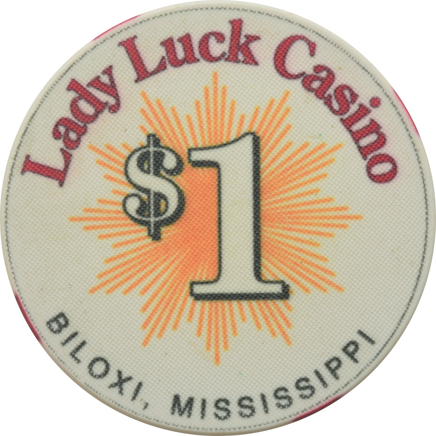 Lady Luck Casino Biloxi MS $1 Chip