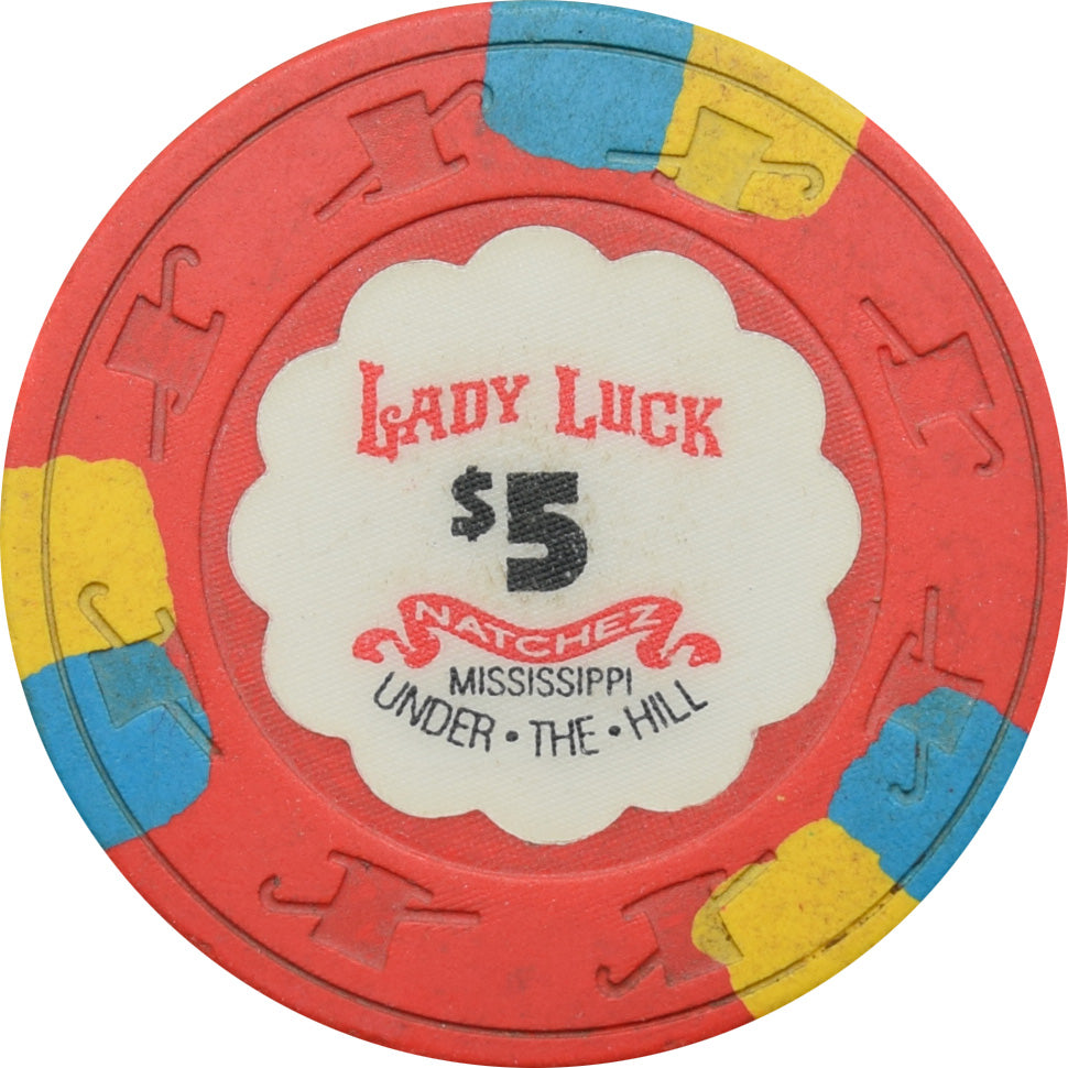 Lady Luck Casino Natchez Mississippi $5 Chip