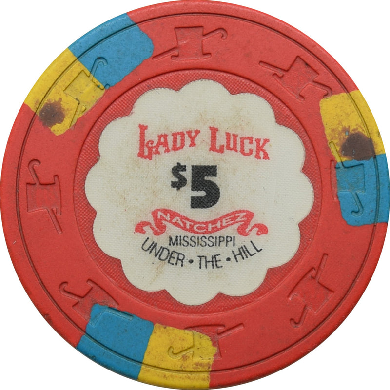 Lady Luck Casino Natchez Mississippi $5 Chip