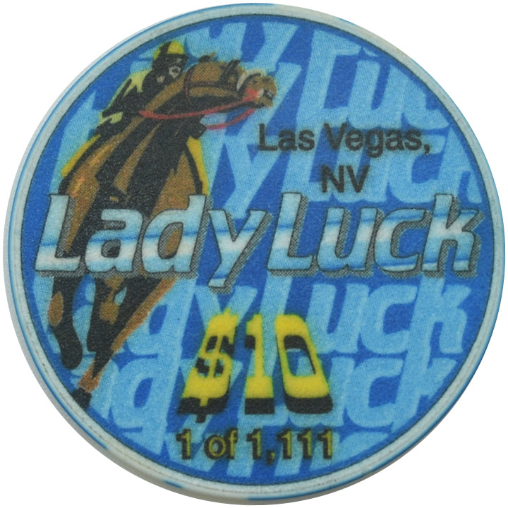 Lady Luck Casino Las Vegas Nevada $10 Chip 1997