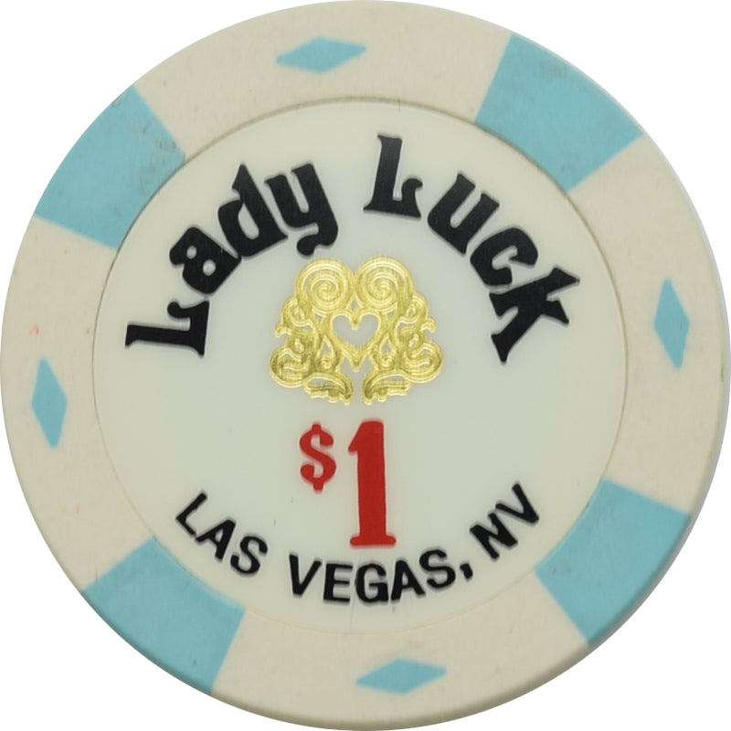 Lady Luck Casino Las Vegas Nevada $1 Chip 2001