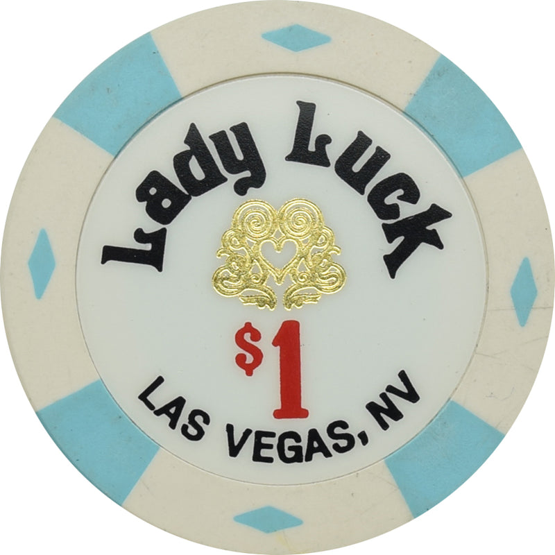 Lady Luck Casino Las Vegas Nevada $1 Chip 2001