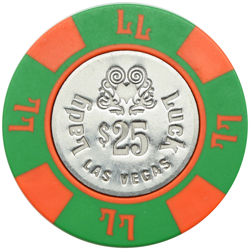 Lady Luck Casino Las Vegas Nevada $25 Chip 1980s