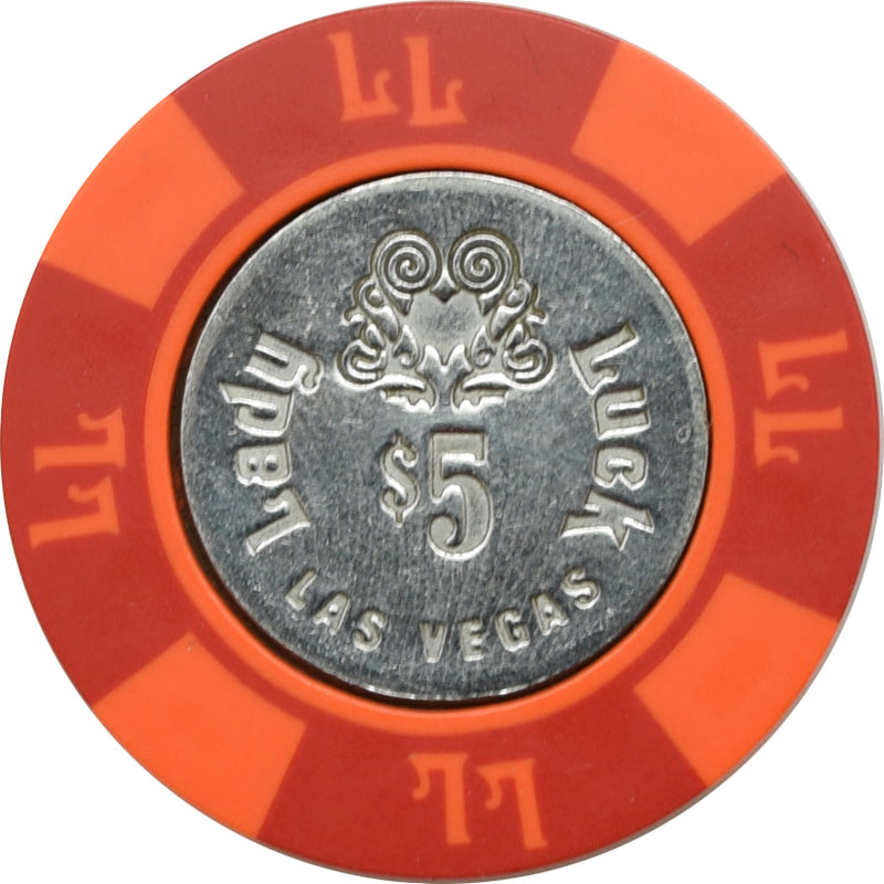 Lady Luck Casino Las Vegas Nevada $5 Chip 1980s