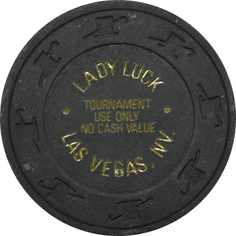 Lady Luck Casino Las Vegas Nevada Black Tournament NCV Chip 1980s