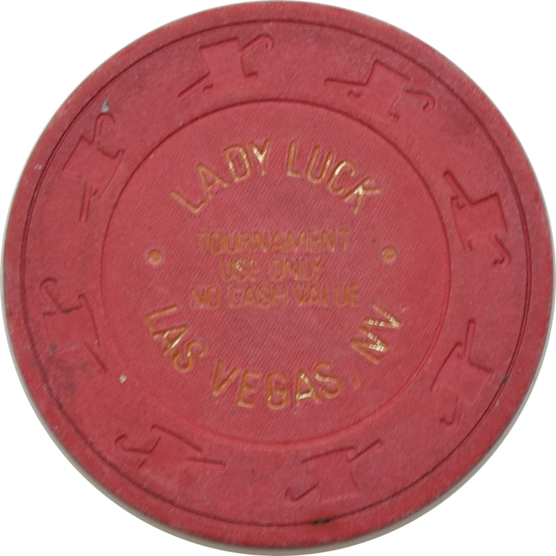 Lady Luck Casino Las Vegas Nevada Red Tournament NCV Chip 1980s