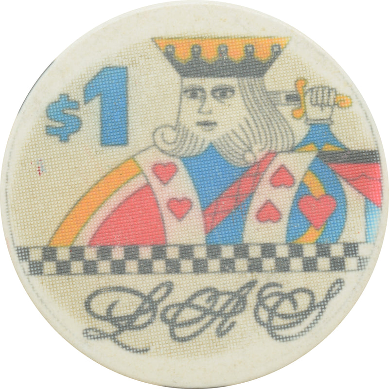 Lake Bowl Casino Folsom California $1 Chip