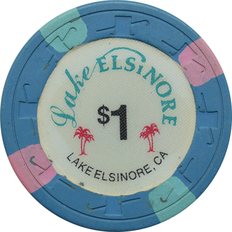 Lake Elsinore Casino Lake Elsinore California $1 Chip Larger Inlay