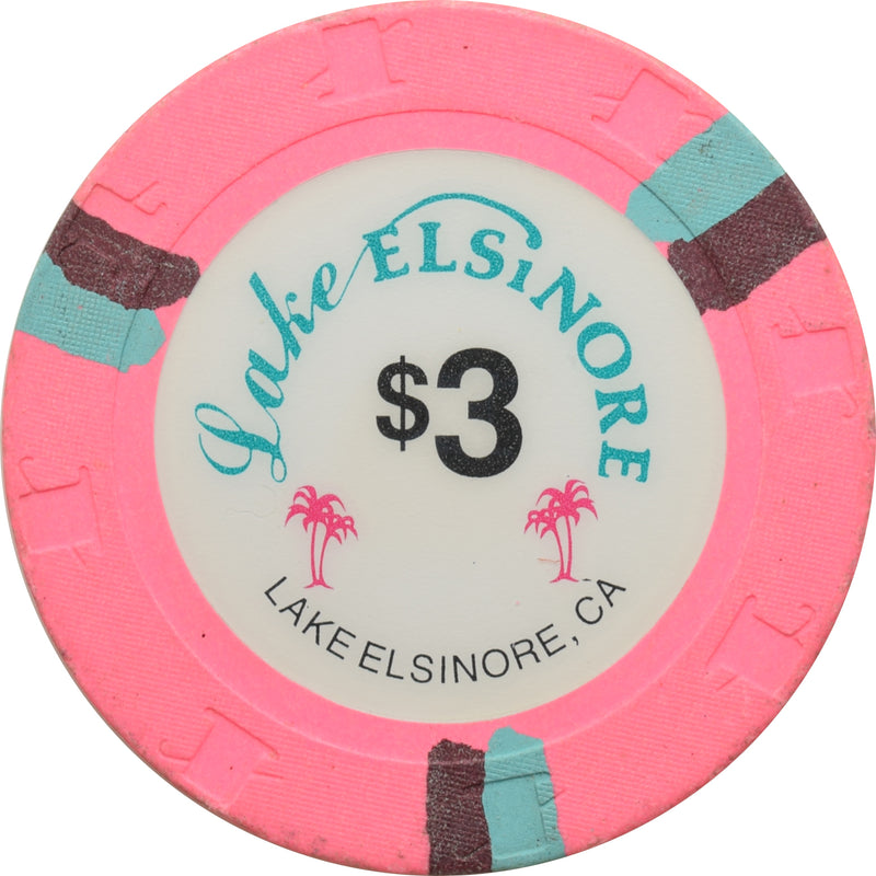 Lake Elsinore Casino Lake Elsinore California $3 Chip