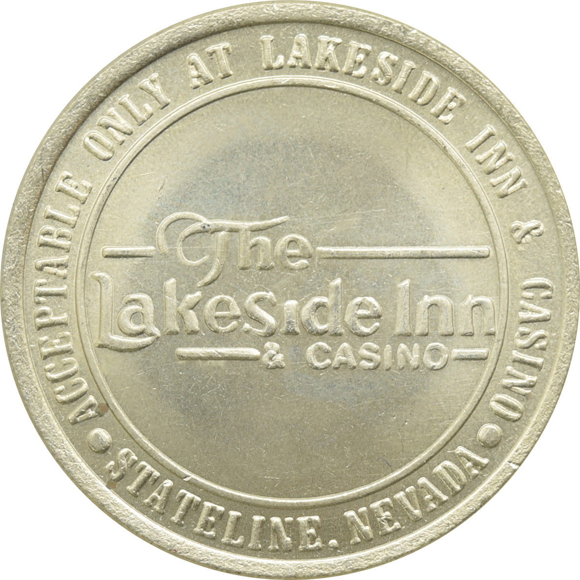 Lakeside Inn Casino Lake Tahoe NV $1 Token 1985