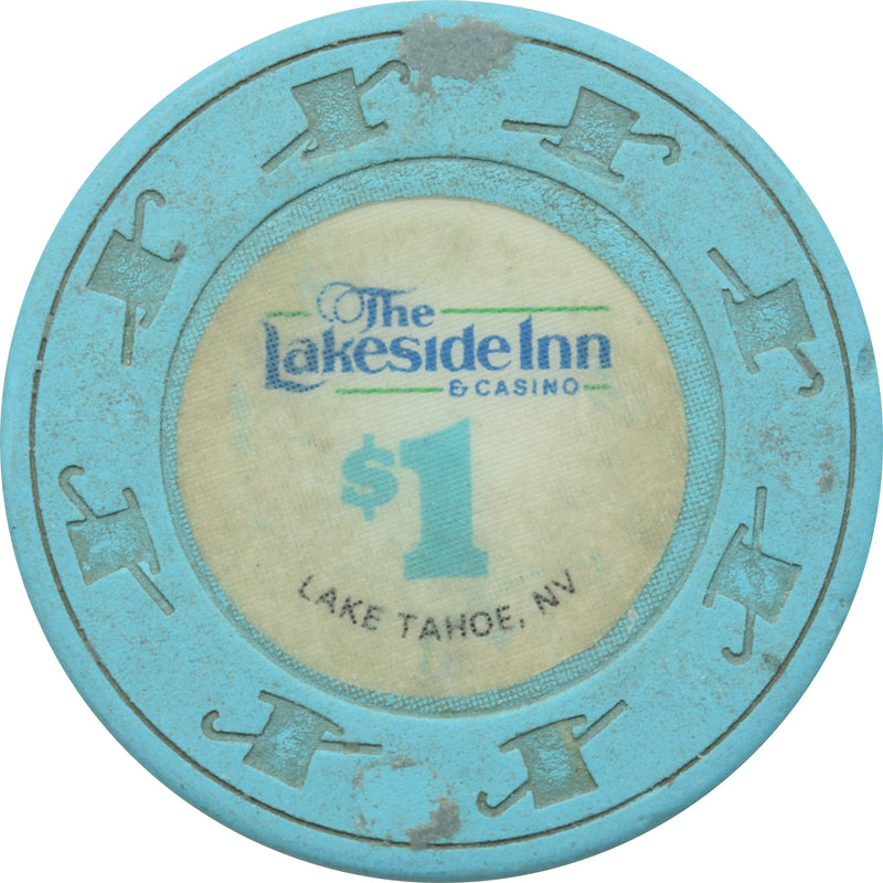 Lakeside Inn Casino Lake Tahoe NV $1 Chip 1985