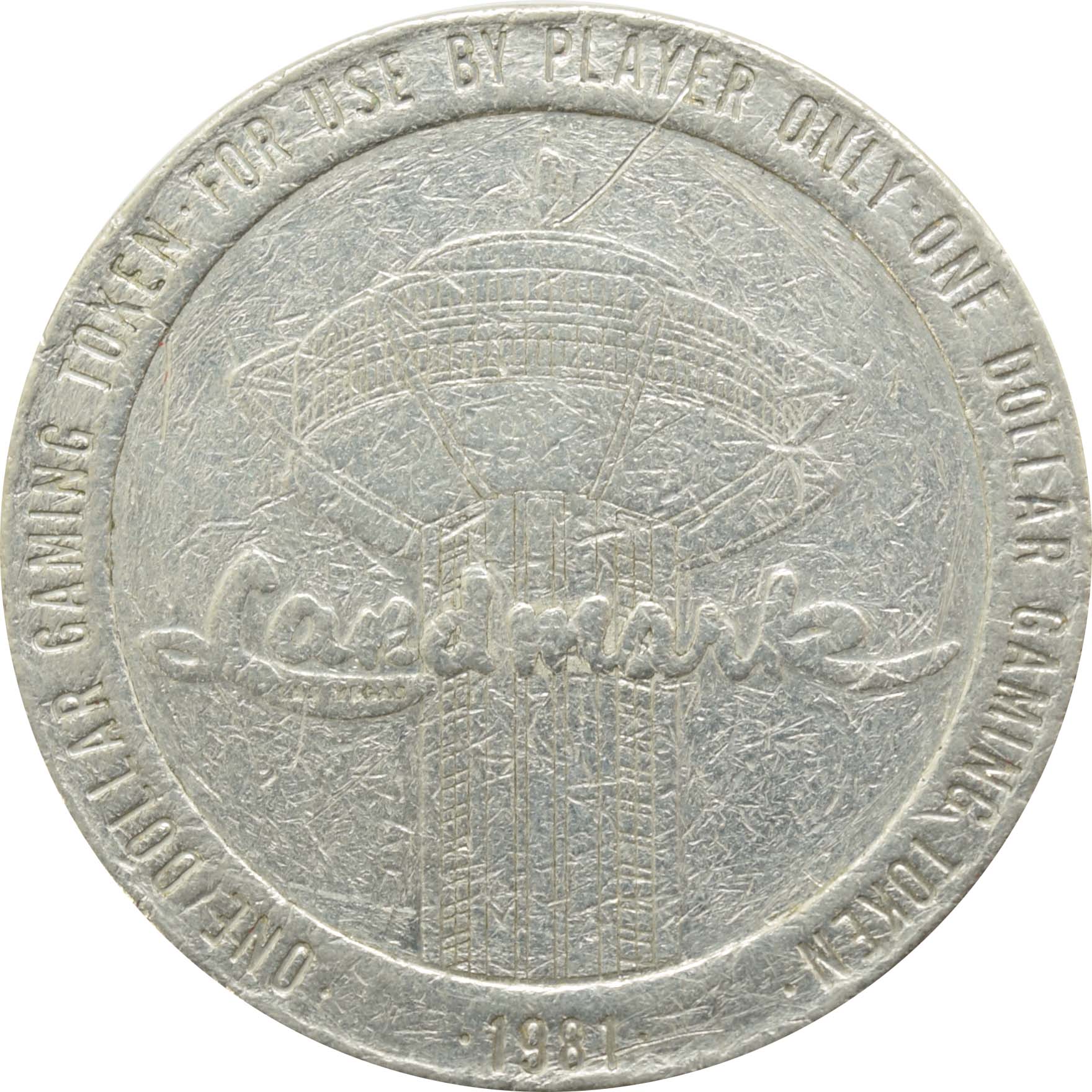 Landmark Casino Las Vegas Nevada $1 Token 1981