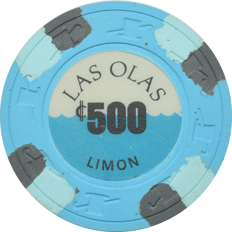 Las Olas Casino Limon Costa Rica ¢500 Chip