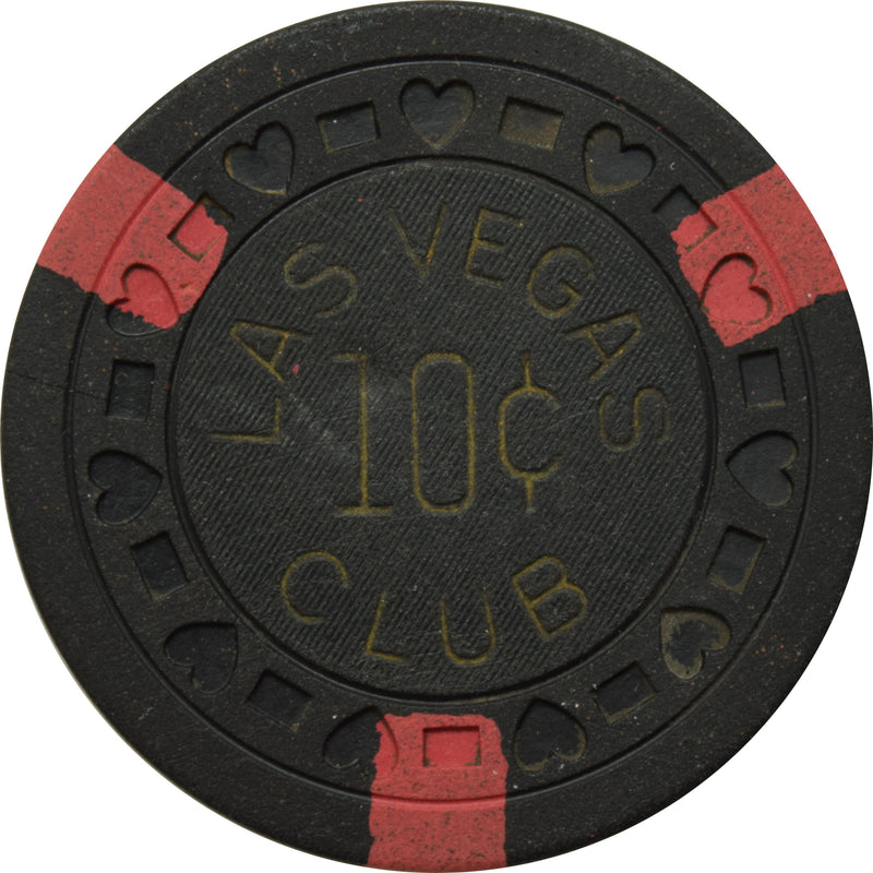 Las Vegas Club Casino Las Vegas Nevada 10 Cent Chip 1950