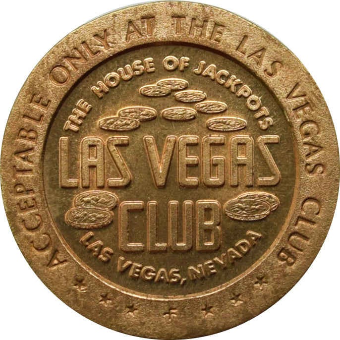 Las Vegas Club Casino Las Vegas 50 Cent Gaming Token 1967