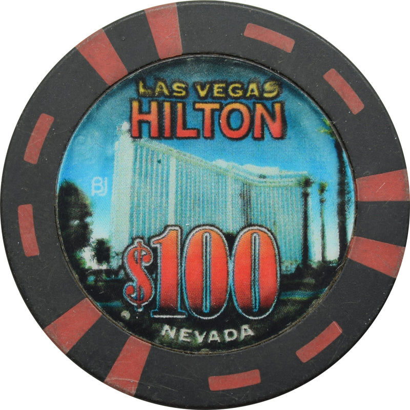 Las Vegas Hilton Casino Las Vegas Nevada $100 Chip 2005