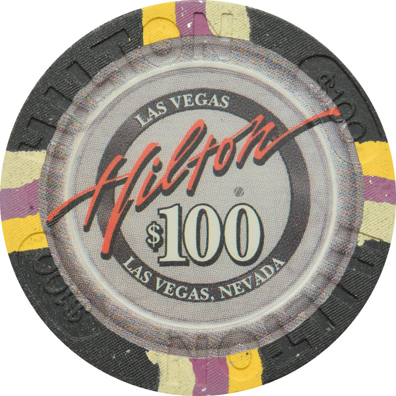 Las Vegas Hilton Casino Las Vegas Nevada $100 Chip 1999