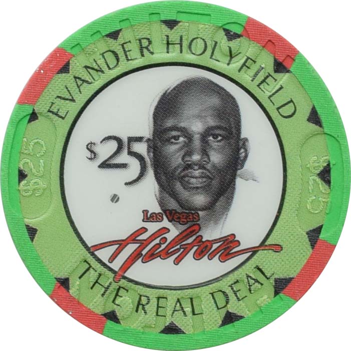 Las Vegas Hilton Casino Las Vegas Nevada $25 Holyfield Lewis Chip 1999