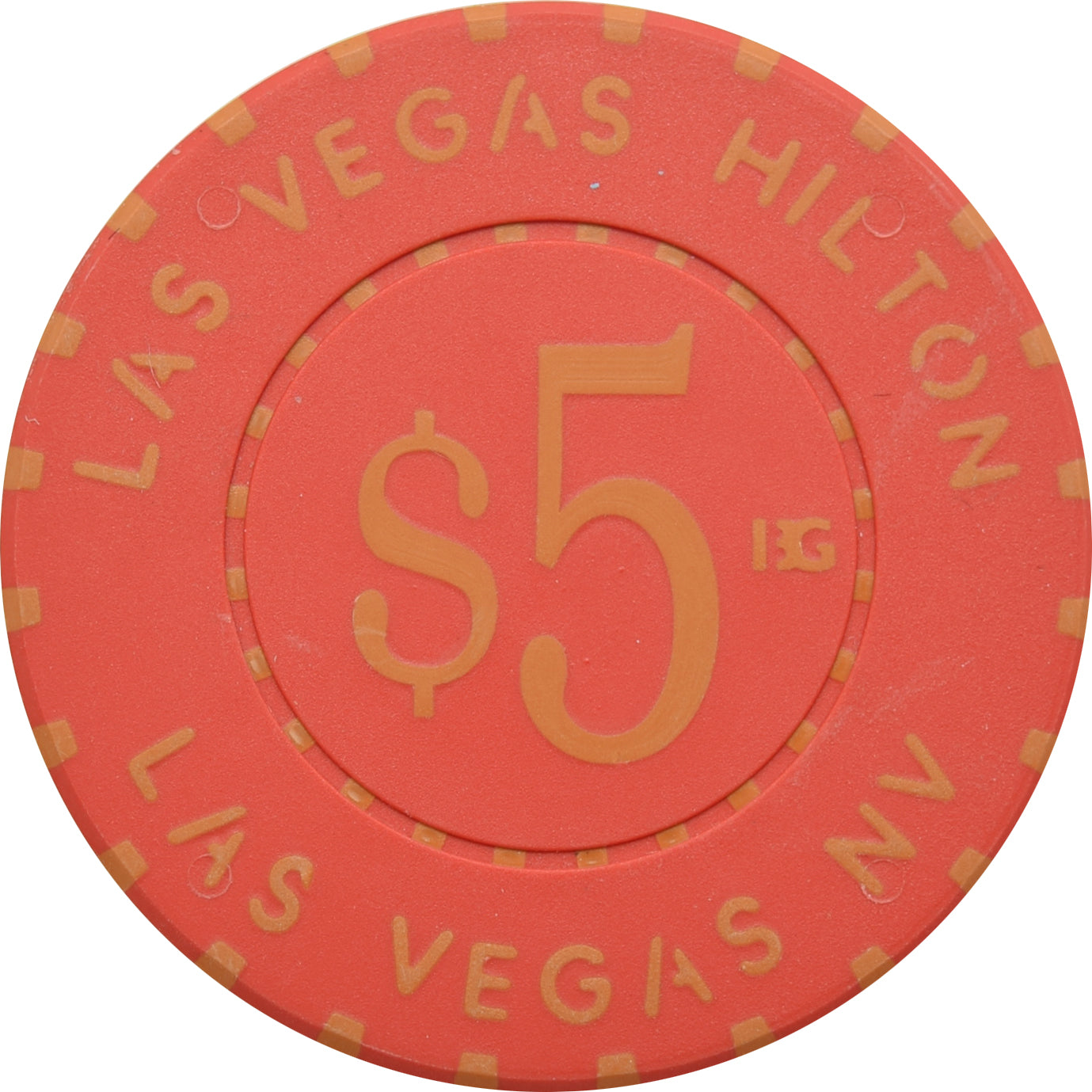 Las Vegas Hilton Casino Las Vegas Nevada $5 Chip 2003