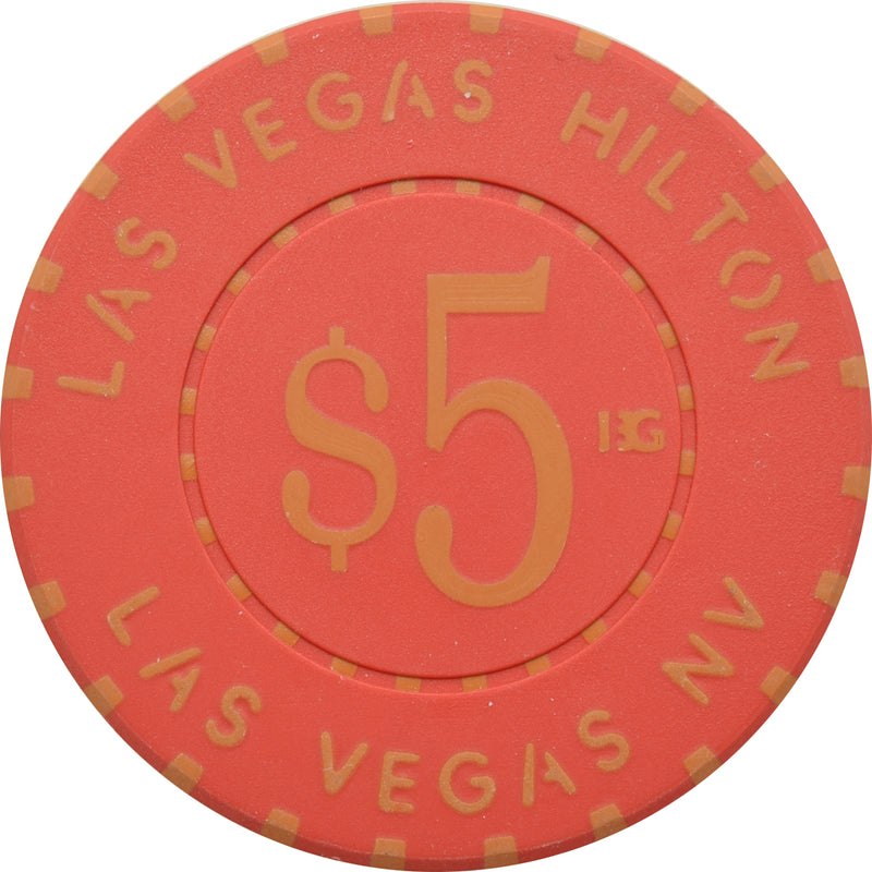 Las Vegas Hilton Casino Las Vegas Nevada $5 Chip 2003