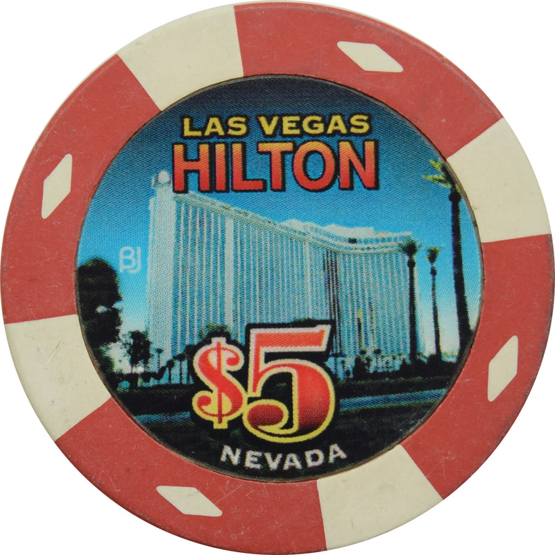 Las Vegas Hilton Casino Las Vegas Nevada $5 Chip 2005