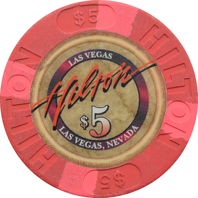 Las Vegas Hilton Casino Las Vegas Nevada $5 Chip 2002