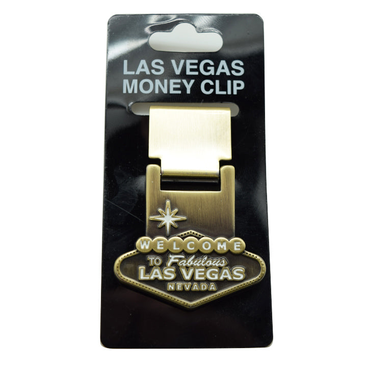 Money Clip Antique Brass Las Vegas Sign Money Clip Souvenir