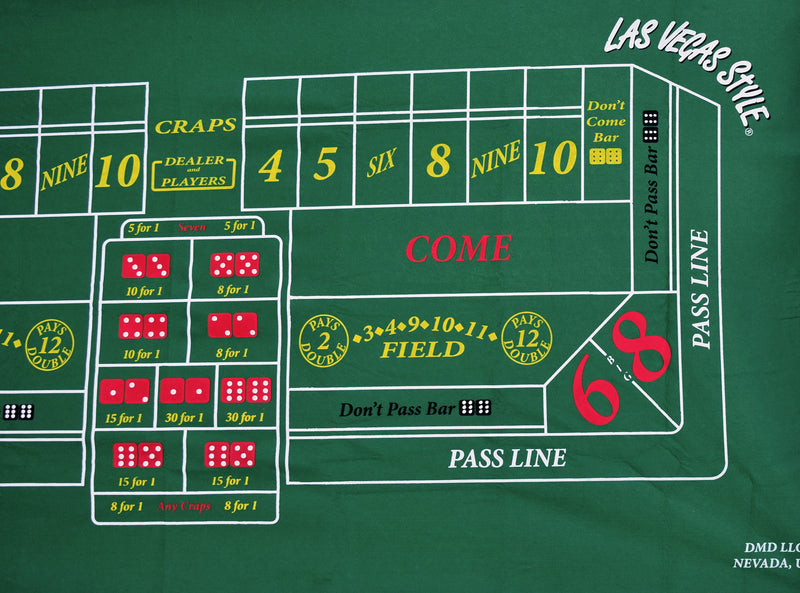 Craps Home Style Layout