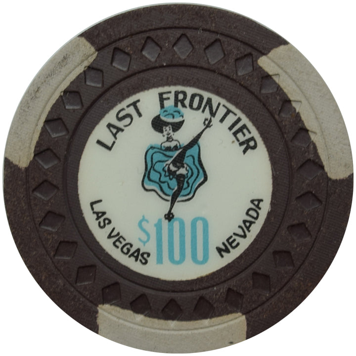 Last Frontier Casino Las Vegas Nevada $100 Chip 1959