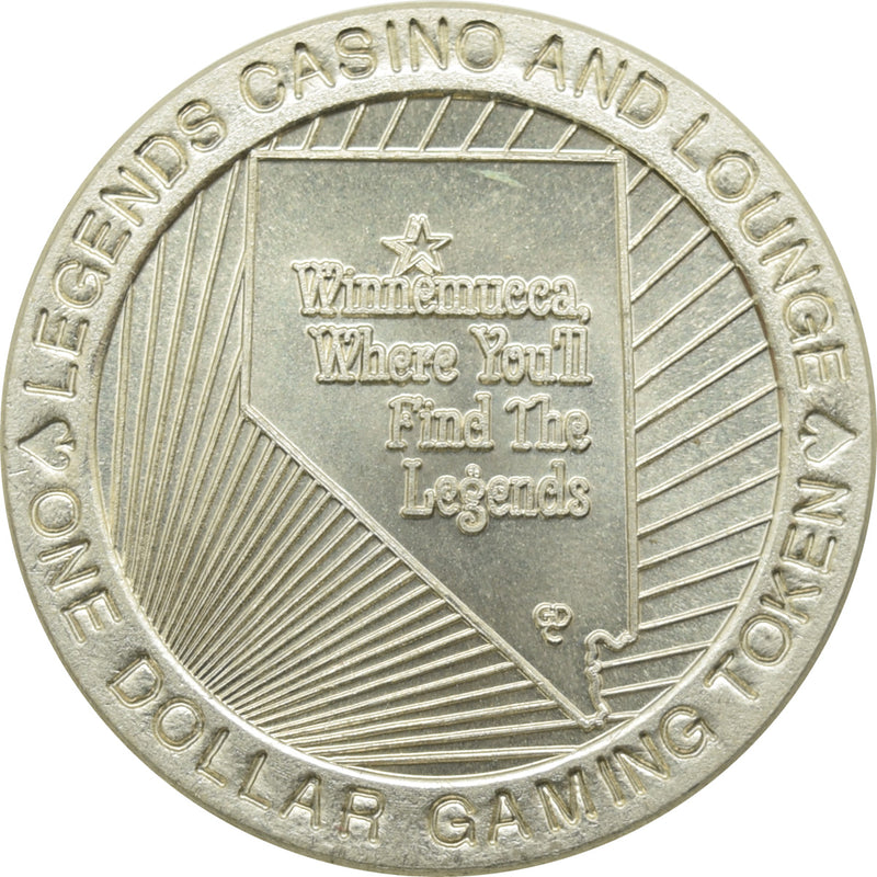Legends Casino and Lounge Winnemucca NV $1 Token 1996