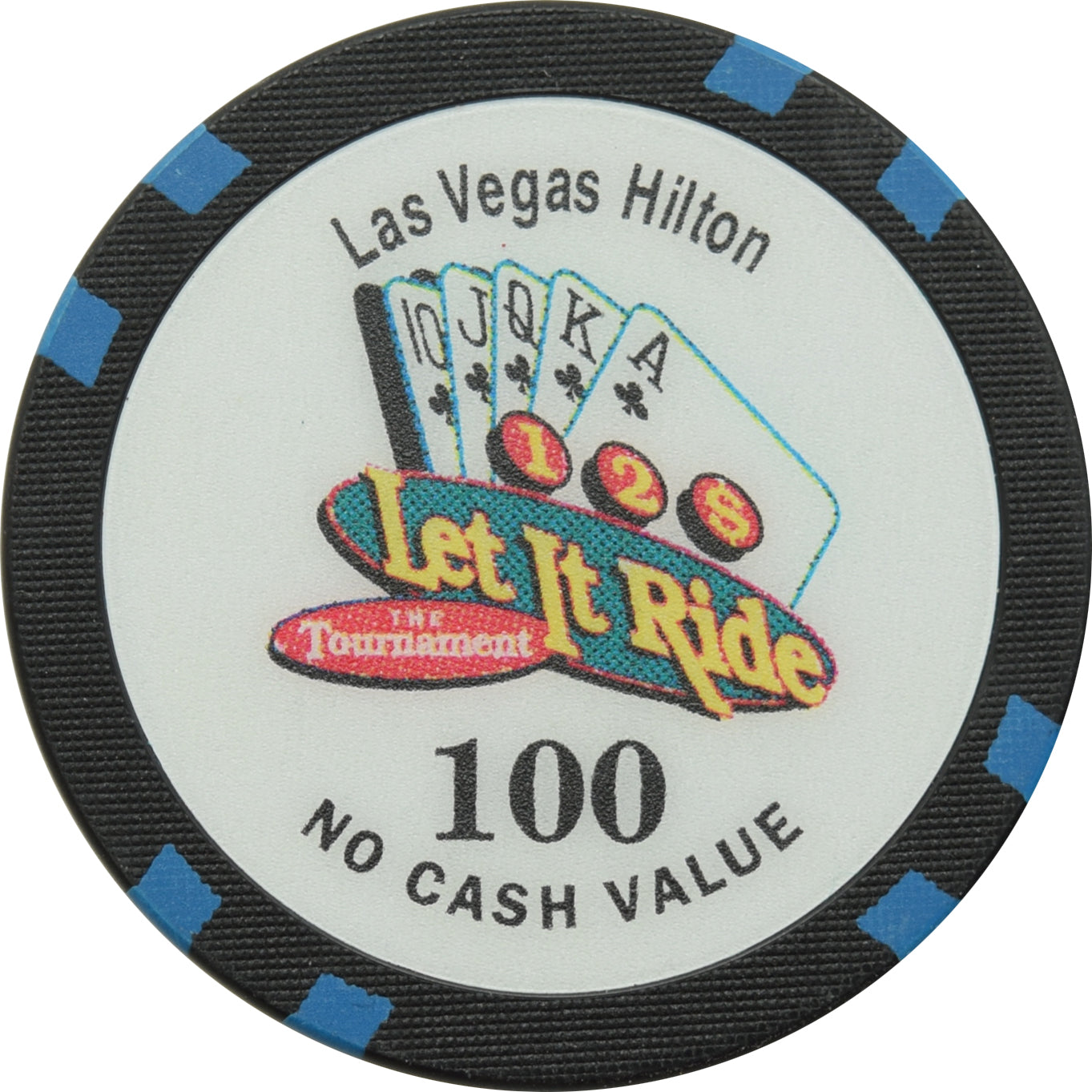 Las Vegas Hilton Casino Las Vegas Nevada Let It Ride100 NCV Chip 1997