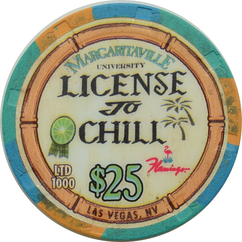 Flamingo Margaritaville Casino Las Vegas Nevada $25 License to Chill Chip 2007