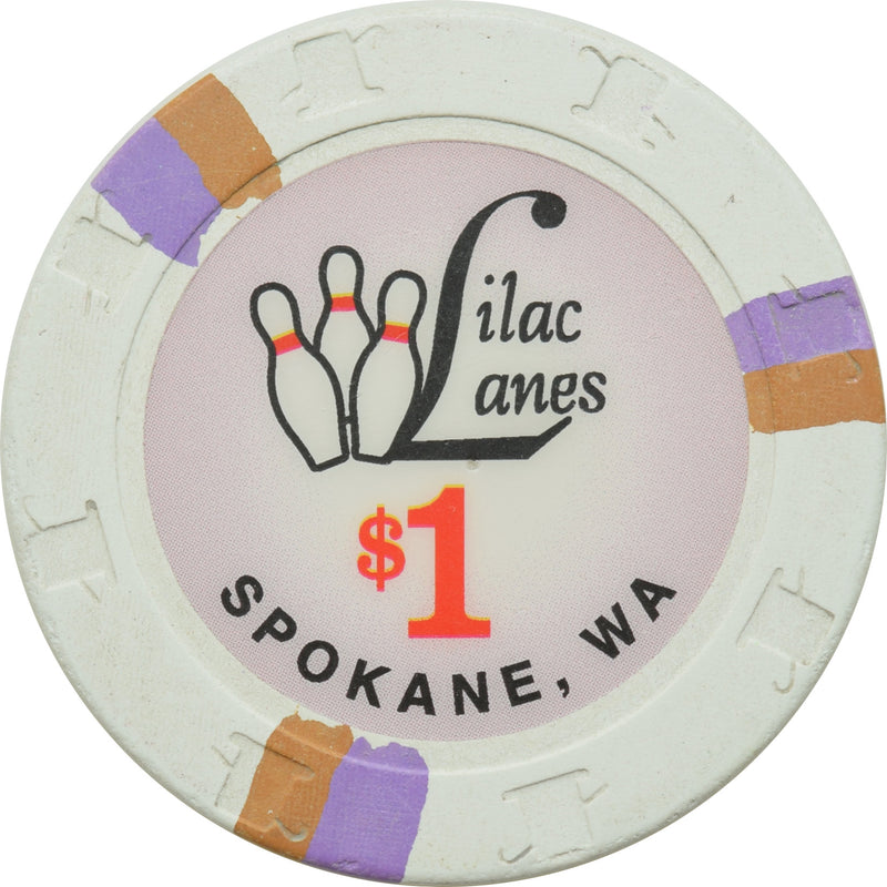 Lilac Lanes Casino Spokane WA $1 Chip